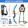 Bow And Arrows For Children Kids Archery Bow Practice Recurve Bow Outdoor Sports Game Hunting Shooting Toy Boys Gift Bow Kit Set