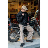 Men Flight Jacket Autumn Quality American Military Uniform Aviator Coat Turn Down Collar Cargo Male Motorcycle Jacket