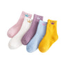 Kids Socks Girl Boy Fall Winter Thick Warm Cute Cartoon Baby 1-12Y Cotton Medium Tube Terry Socks 5 Pairs For Children