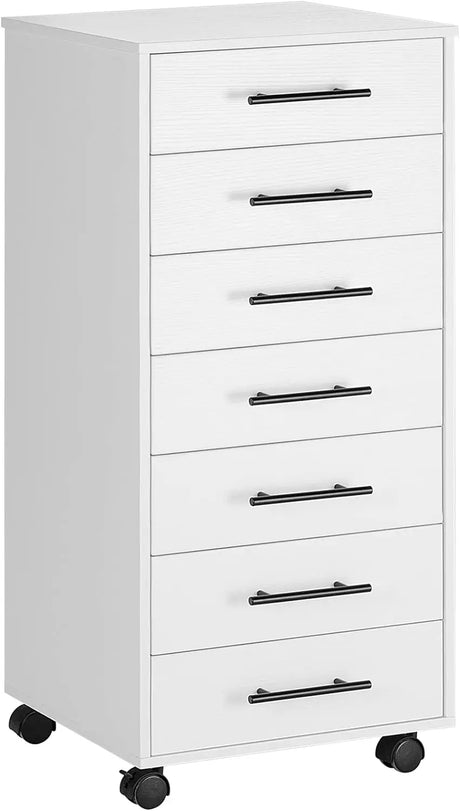 HOOBRO 7-Drawer Chest Dresser Wooden File Cabinet with Drawers Storage Cabinet for Home Office