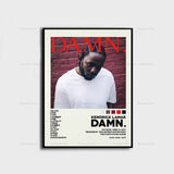 Kendrick Lamar Good Kid Maad City Hip Hop Music Album Cover Poster Prints Wall Art Painting Picture Photo Gift Room Home Decor