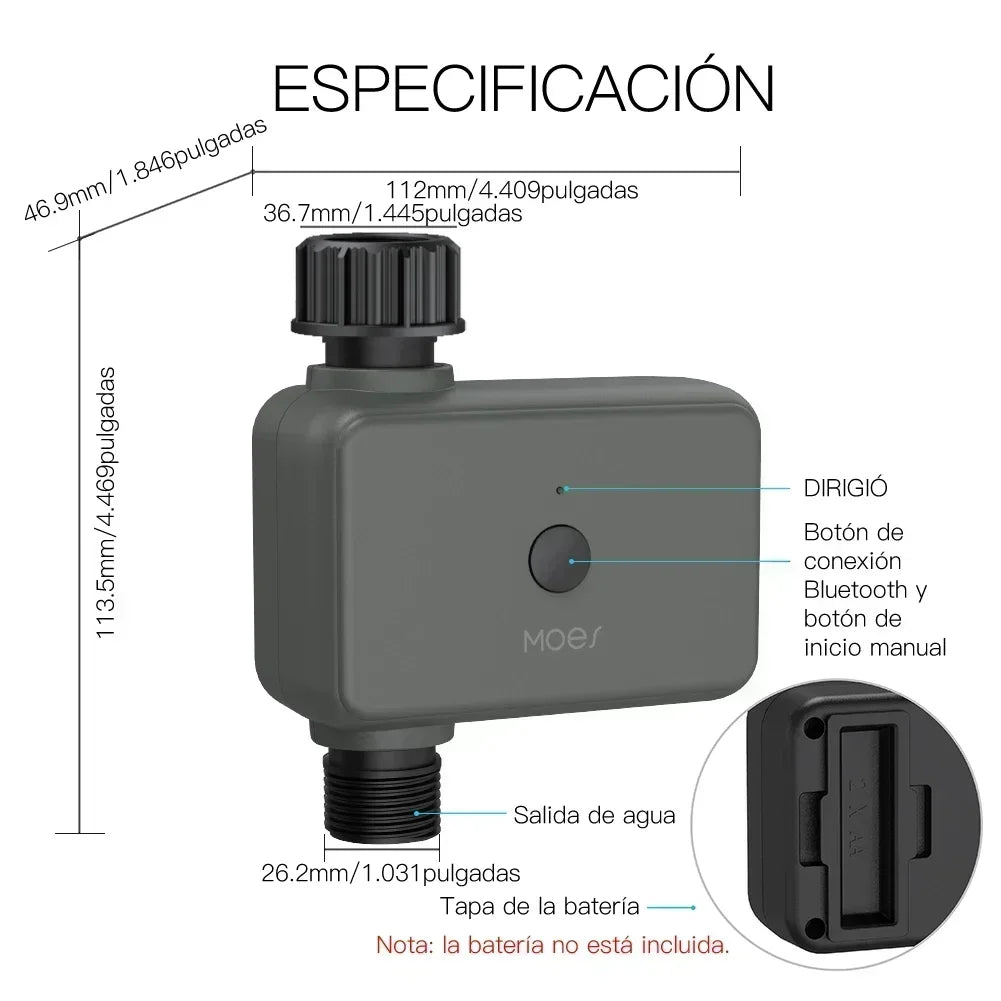 Moes Bluetooth Garden Watering Timers Smart Drip Irrigation Rain Delay Programmable Controller Tuya Automatic Valve Alexa Voice