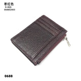 Personalize Initials Mini Wallet 100% Genuine Leather Zipper Coin Purse Card Holder For Men Women Custom Letters Gift Money Bag