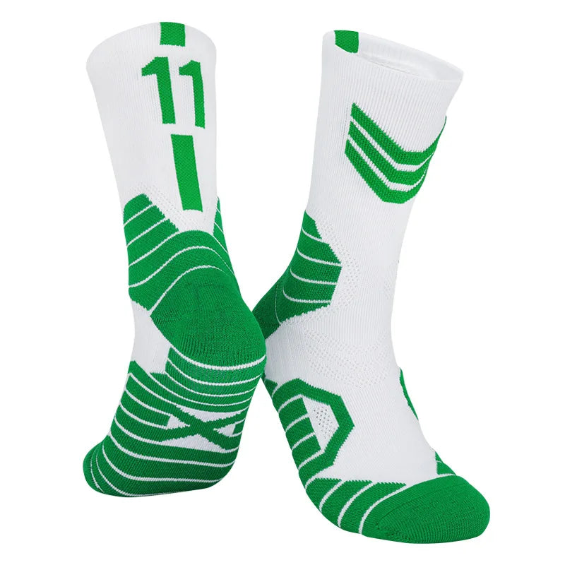 $19.99 5 Pairs Men's Athletic Crew Socks Performance Thick Cushioned Sport Basketball Running Training Compression Sock