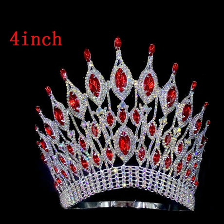 Miss Universe  Wedding Crown Queen Rhinestone Tiara Party Stage Show Hair Jewelry for Pageant