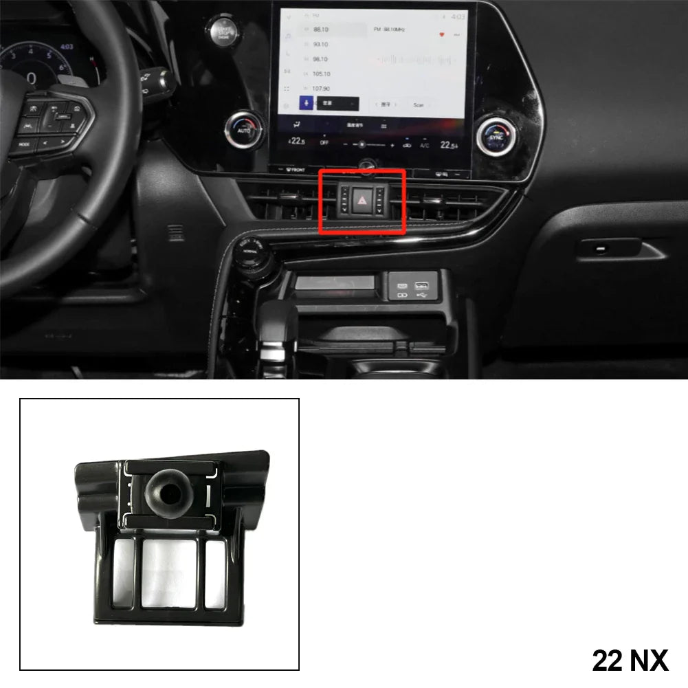 17mm Car Phone Holder Mounts for Lexus ES UX LS RX 570 NX CT Fixed Bracket GPS Supporting Base Dedicated Car Accessories