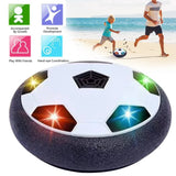 Sport Levitate Suspending Soccer Ball Air Cushion Floating Foam Football with LED Light music Gliding Soccer Toys for Kids Gifts