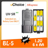 Baofeng UV-5R Battery Case BL-5 AAA batteries Shell Extended AA Battery Housing for UV-5R DM-5R UV-5RE Walkie Talkie Accessories