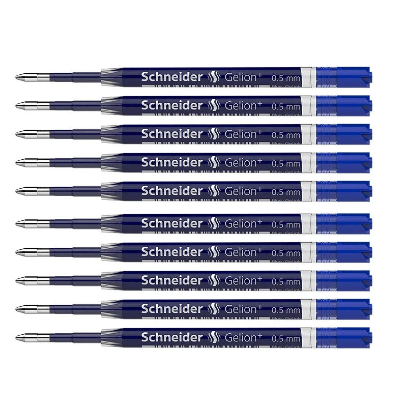 10pcs Schneider G-2 Gelion+ Gel Ink Cartridges Gel Pen Refill 0.5mm 0.7mm ISO Format G2 European Standard Office Supplies