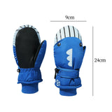 Kids Ski Gloves Cartoon Children Winter Outdoor Sport Skiing Gloves Waterproof Windproof Warm For Kids Girl Boy High Quality S/M