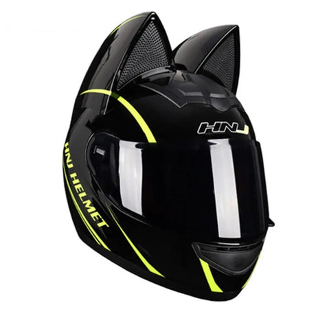 Motorcycle Full Face Helmet Cat Ear Helmet Women Moto Ear Helmets Personality Motorbike Helmet Motocross Capacete Casque