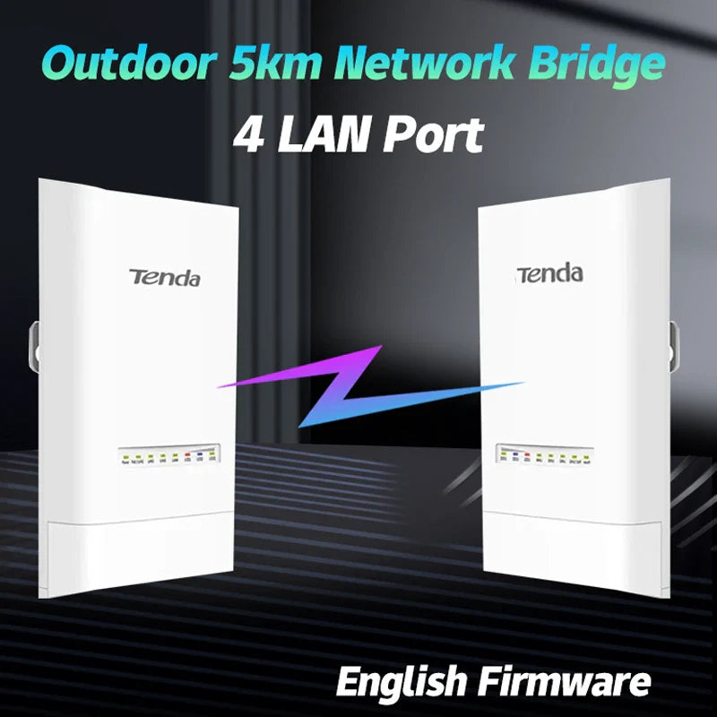 Hot Tenda OS3 5KM 5GHz 867Mbps Outdoor CPE Wireless 5G WiFi Repeater Extender Router AP Access Point Wi-Fi Bridge POE Adapter