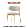 Nordic Dining Chairs  Fashionable  Simple   Cloth  Art Dining Bench Hotel  Light Luxury Home Kitchen with Backrest Soft Stool