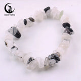 Stretch Natural 5-8mm Chips Bead Bracelet Healing Crystal Energy Fashion Jewelry for Women Men Girl Birthday Gift