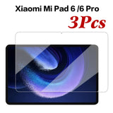 3Pcs Tempered Glass Cover For Xiaomi Mi Pad 5 6 Pro 11 Inch Screen Protector For Xiaomi Redmi Pad 10.6 Inch Tablet Film