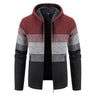 Autumn Winter Warm Cardigan Male Thick Knit Sweaters Fleece Coat Man Zip-Up Jacket Knitted Jumper Hooded Sweatshirt Men Clothing