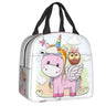 Unicorn Rainbow Insulated Lunch Tote Bag For Shooting Star And Magic Wand Thermal Cooler Food Lunch Box Work School Travel