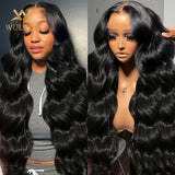 13x6 Hd Transparent Body Wave Lace Front Wig Brazilian 360 Lace Frontal Wigs 13x4 Pre Plucked Lace Human Hair Wigs Wet And Wavy