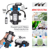 0.5MM Adjustable Spray Nozzle Automatic Irrigation Equipment 45W Pump Timer Fogging Kit for Garden Plants Misting Cooling System