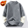 Men's Clothing No Hoodie Knit Sweater Male Pullovers Fleeced White Free Shipping Large Big Size Neck Korean 2023 Autumn X Plus A