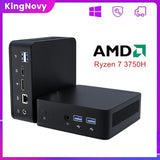 Kingnovy Cheap AMD Computer Ryzen 7 3750H 5 3550H Barebone Mini PC Windows 11 2xDDR4 NVMe Gaming desktop Dual 4K UHD HTPC