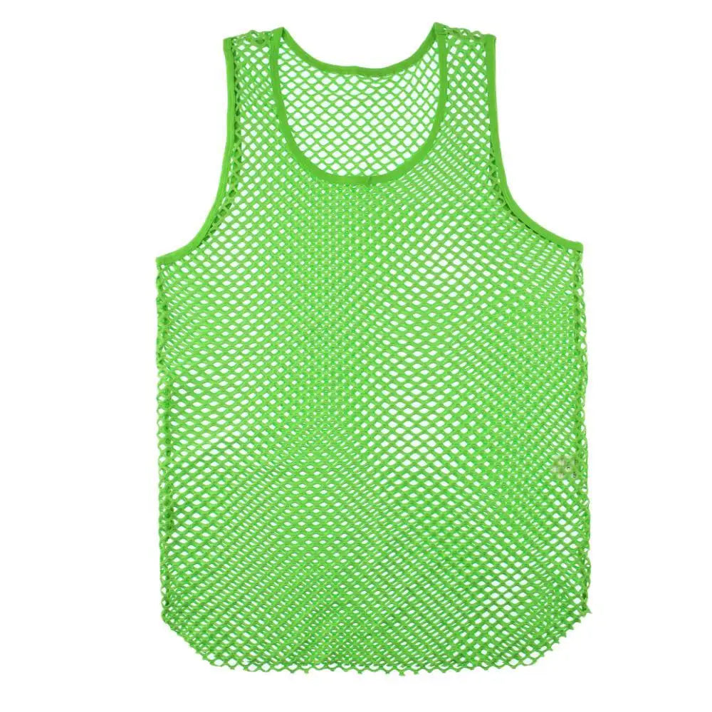 Men's Tank Tops Transparent Big Mesh Sleeveless Singlet Summer Breathable Fashion Undershirt Sexy Fishnet Vests