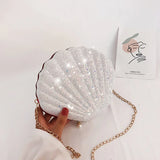 Mini Shell crossbody Bag Character Diamond shoulder bag for everyday use