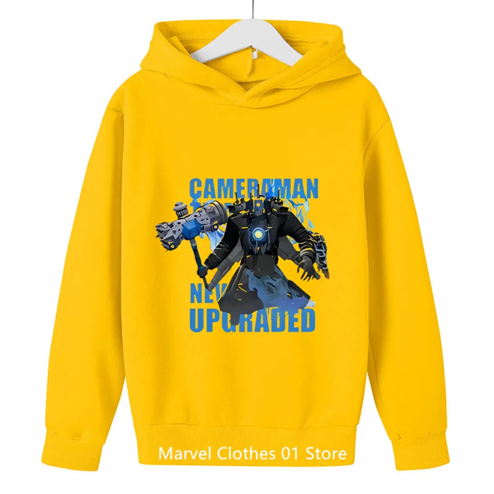 Kids Game Skibidi Toilet Hoodie Boys Game SpeakerMan Camcorder Man TvMan Cosplay Costume Children Clothing Baby Girsl Sweatshirt