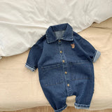 Baby Rompers Infant Boys Girls Clothes Denim Jumpsuits for Infants and Newborn Super Cute Outdoor Crawling Outfit Rompers