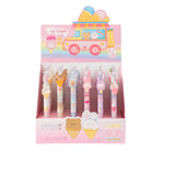 3 pcs/lot Kawaii Sweet Ice Cream Animals Mechanical Gel Pens School Office Writing Supplies Cute Gift Prizes Cute Stationery