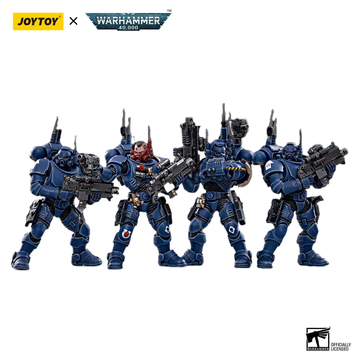 JOYTOY Warhammer 40k Action Figure Ultramarines Primaris Company Champion Parnaeus Veteran Intercessor Anime Military Model Toy