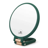 Magnifying Handheld Mirror ,Travel Folding Hand Held Mirror,Double Sided Pedestal Makeup Mirror with 1/2/5/10/15x Magnification