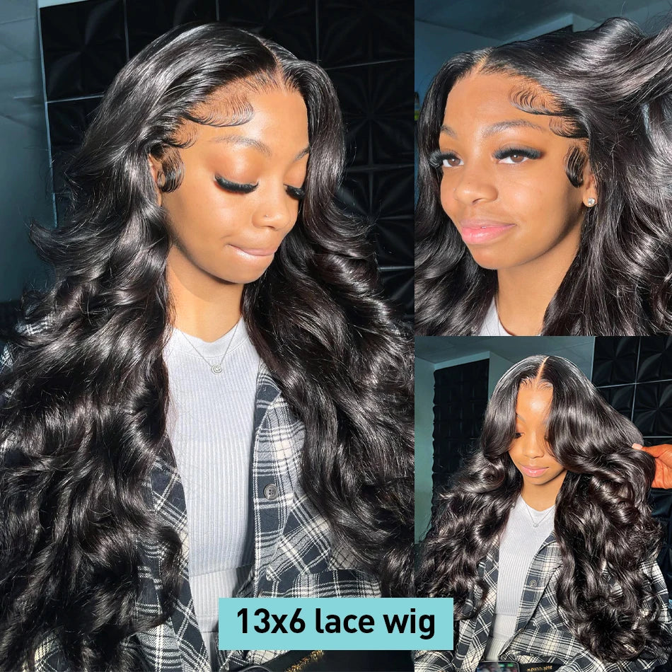 30 40 Inch Body Wave 13x6 HD Transparent Lace Front Human Hair Wigs Brazilian Remy Water Wave 13x4 Lace Frontal Wig For Women