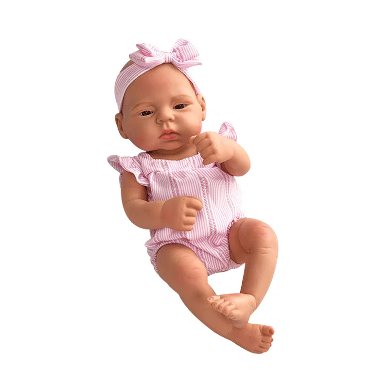 17inch 45cm Reborn Dolls Baby  Dolls Toys Girl Lifelike Reborn Dolls Full Body Silicone Girl Doll Bebe Doll Toys Christmas Gifts