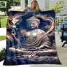 Buddha Sakyamuni Buddhism Faith Religion Soft Plush Blanket,Flannel Blanket Throw Blanket for Living Room Bedroom Bed Sofa Pray