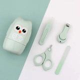 Newborn Baby Nail Scissor Baby Nail Care Tool Kid Safe Portable Nail Clipper Trimmer File Tweezer With Box Children Manicure Kit