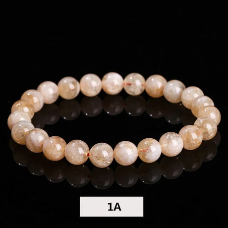 JD Natural Stone Citrines Beads Bracelet Women Yellow Quartz Crystal Yoga Meditation Reiki Healing Stretch Bangles Female Gift