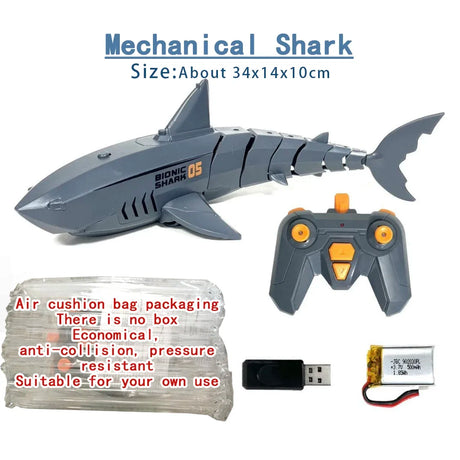 Creative Remote Control Fish Shark Electric 2.4G Radio Rc Animal Robot Educational Water Bath Toy for Boy Kid Children Submarine