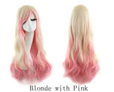 Lady 80cm Long Curly Wigs Fashion Cosplay Costume Hair Anime Full Wavy Party Wig