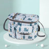 Pockets and Secure Stylish and Durable Diaper Bag with Insulated Bottle Hooks for Strollers and Bikes