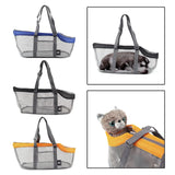 Pet Carrier Handbag Purse Mesh Foldable Pet Carrier Bags for Miniature Schnauzer Mini Poodle Travel