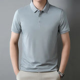 Pure Cotton Short Sleeved T-shirt, Men's Lapel, Summer New Casual and Comfortable POLO Shirt