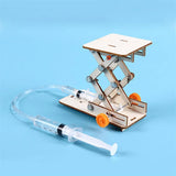 Children's DIY Technology Educational Toy Hydraulic Lift Table Model Physical Science Experiment Manual Assembly STEM Project