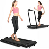 BiFanuo 2 in 1 Folding Treadmill, Under Desk Smart Walking Pad, Installation-Free，Compact FoldableTreadmill for Home/Office Gym