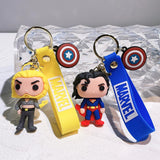 Marvel Keychain Silicone Bag Keyring For Women Disney Spider Man Key Holder Car Hanging Accessories Jewelry Gifts