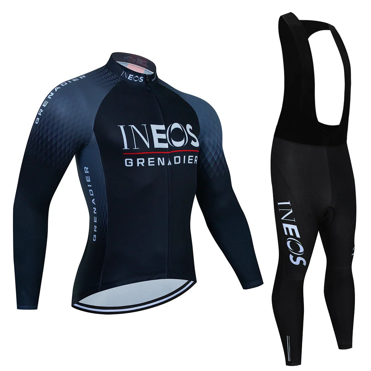 Ineos Grenadier Autumn Cycling Jersey Set Long Sleeve Quick-Dry Bicycle Clothing MTB Maillot Ropa Ciclismo Road Bike Sports Wear