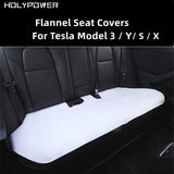 High Quality Flannel Upholstered Seat Cover For Tesla Model 3 X S Y Snug Warm Cushion Car Modified Interior Decorate Accessories