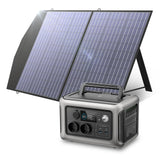 ALLPOWERS R600 Portable Power Station with Solar panel 100W , 600W 299Wh LiFePO4 Solar Generator UPS Battery Backup MPPT for RV