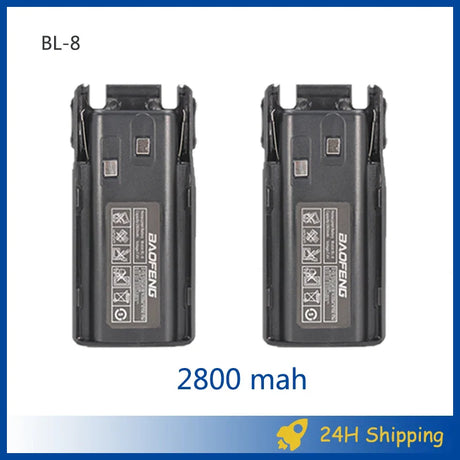 Baofeng UV 82 Battery BL-8 Walkie Talkies Ham Radio 2800mAh Enlarge 3800mah For UV82 Plus UV-8D UV-82WX UV-89 Radios Accessories