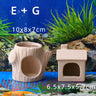 Clay Aquarium Decoration Ceramics Fish Tank Landscaping Shrimp Shelter Spawning Tank Breeding House Cave Pottery Pot Ornaments